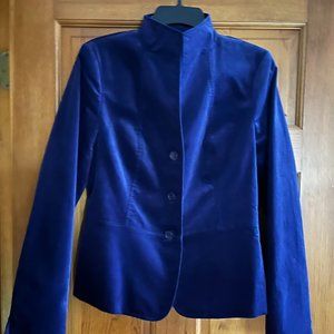 Women's purple velvet talbots size 6 blazer